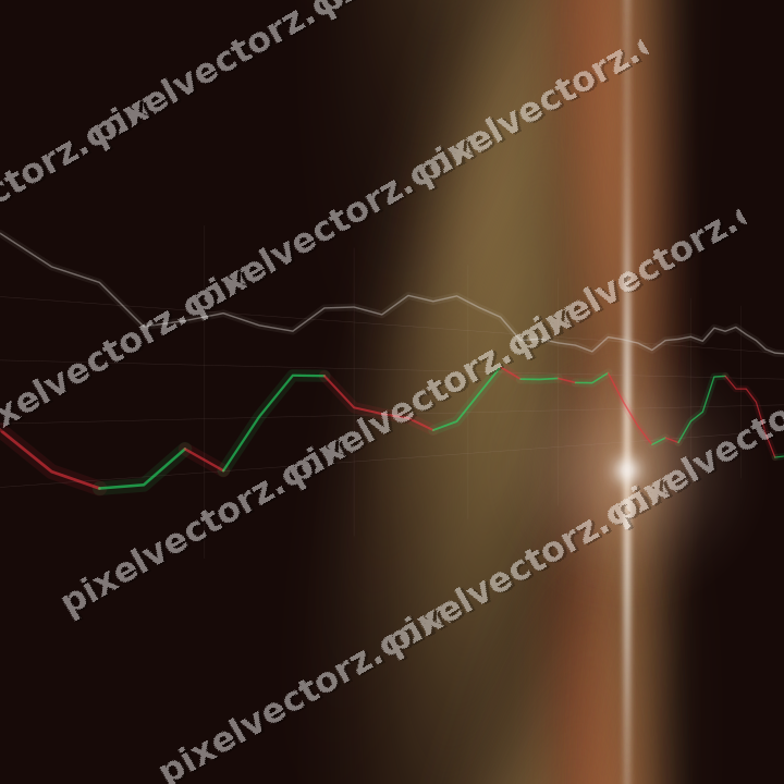 Nahtloser Neon Diagramm Hintergrund in Orange und Bernstein