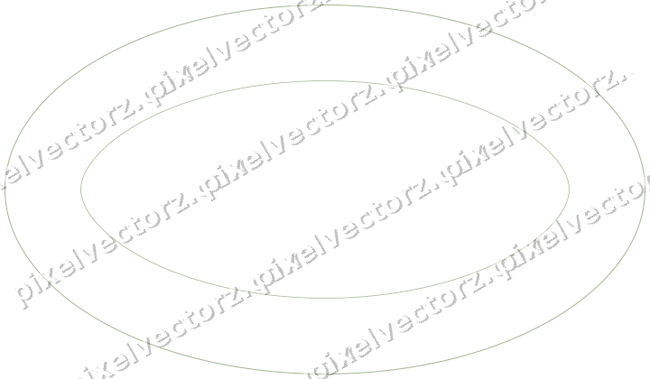 Decorative line art frame in dark magenta and lime with oval