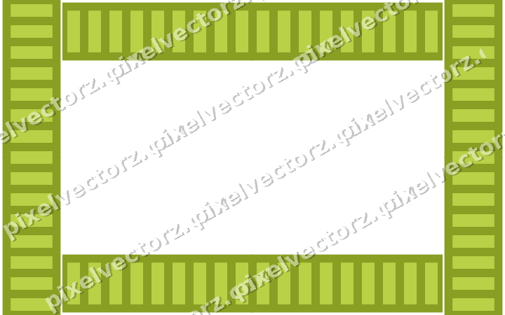 Decorative picture frame border in dark magenta and lime with dentil