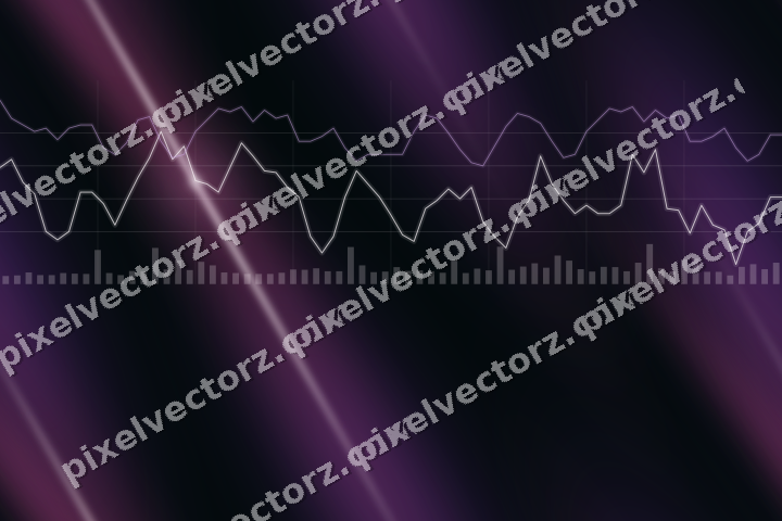 Nahtloser Neon Diagramm Hintergrund in Magenta und Violett