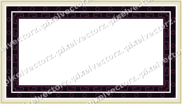 Decorative picture frame border in dark magenta with ring chain