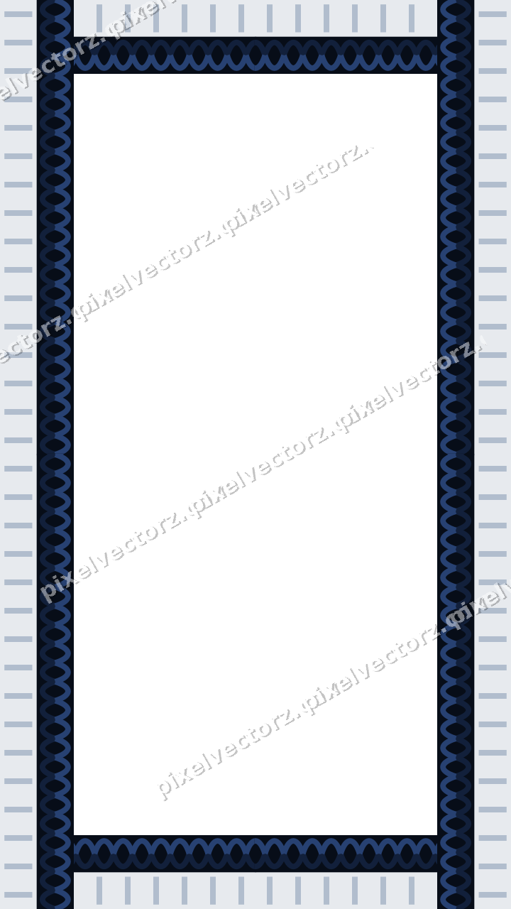 Decorative picture frame border in dark blue and white with guilloche