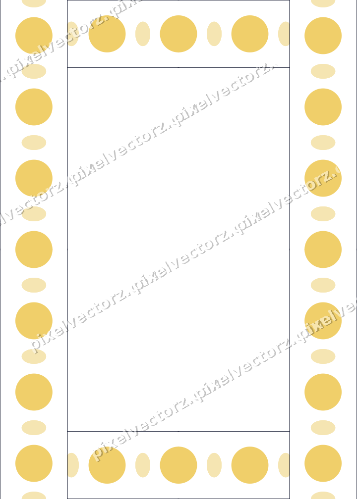 Decorative picture frame border in amber and blue with bead and reel