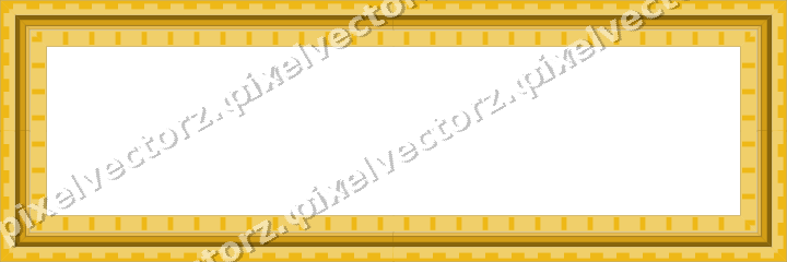 Decorative picture frame border in amber and blue with step band