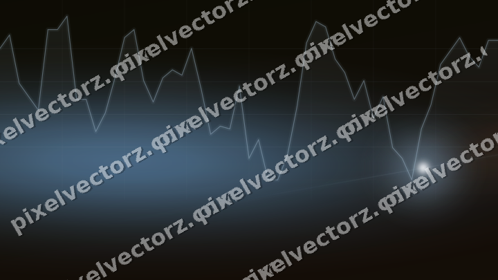 Leuchtender Neon Diagramm Hintergrund in Blau und Orange