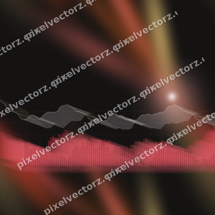 Nahtloser Neon Diagramm Hintergrund in Rot und Bernstein