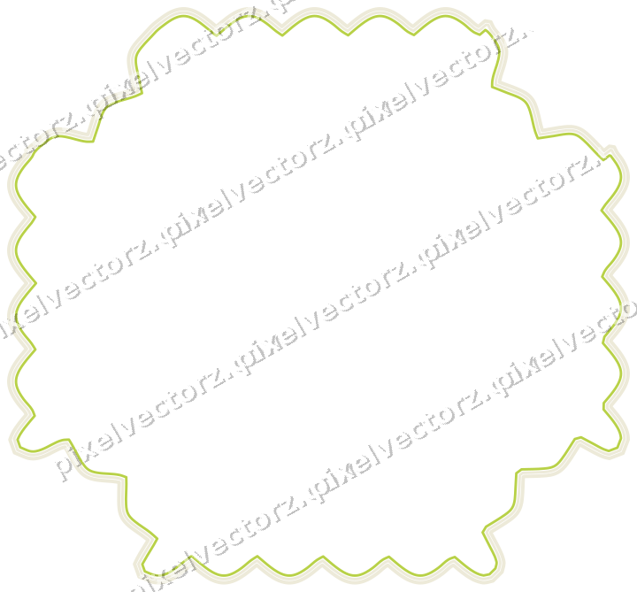 Decorative line art frame in dark magenta and lime with label plaque