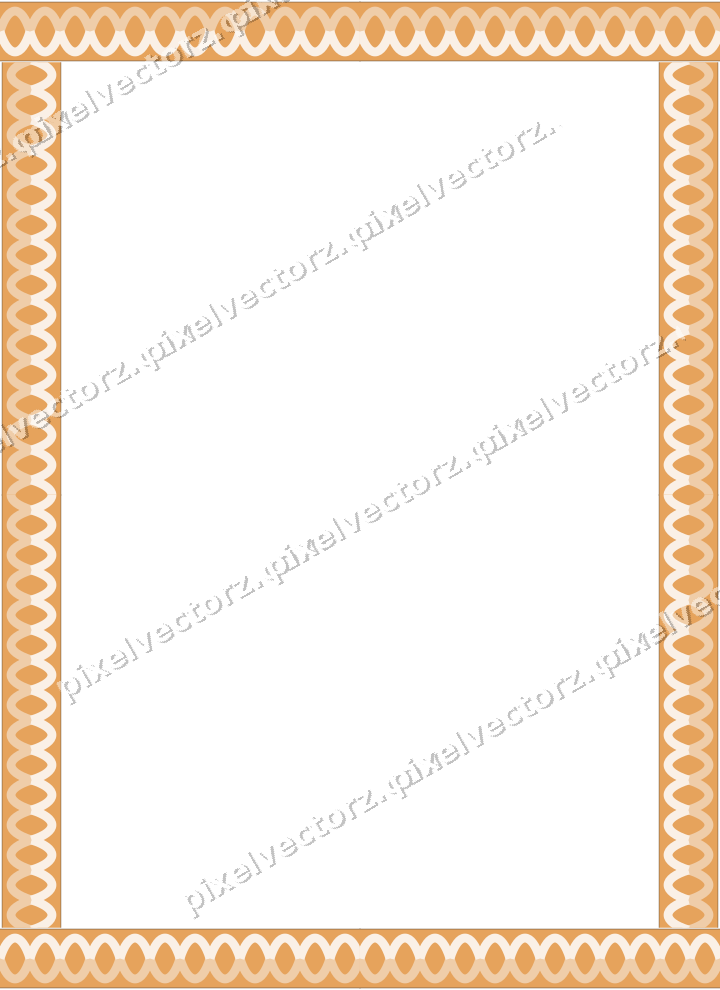 Decorative picture frame border in dark blue and orange with guilloche
