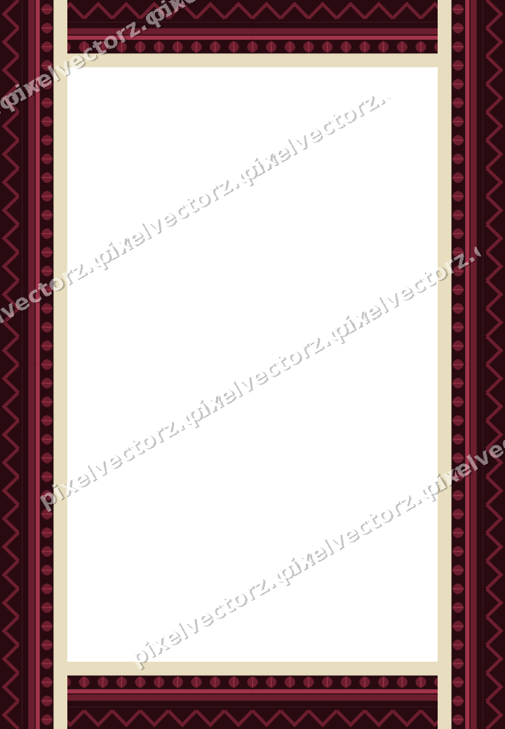Decorative picture frame border in dark pink with leaf moulding