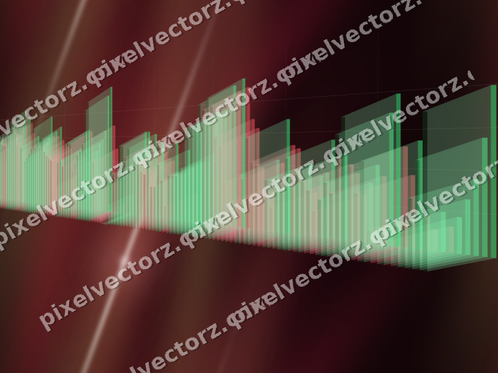 Nahtloser Neon Diagramm Hintergrund in Rosa und Rot