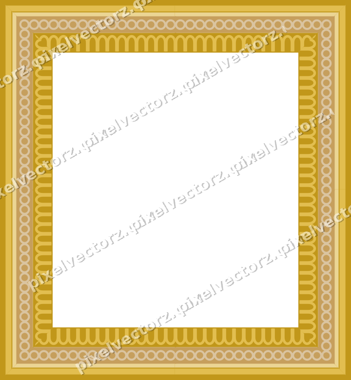 Decorative picture frame border in amber with ring chain