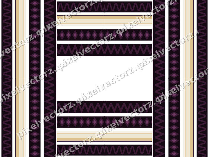 Decorative picture frame border in dark magenta with wave band