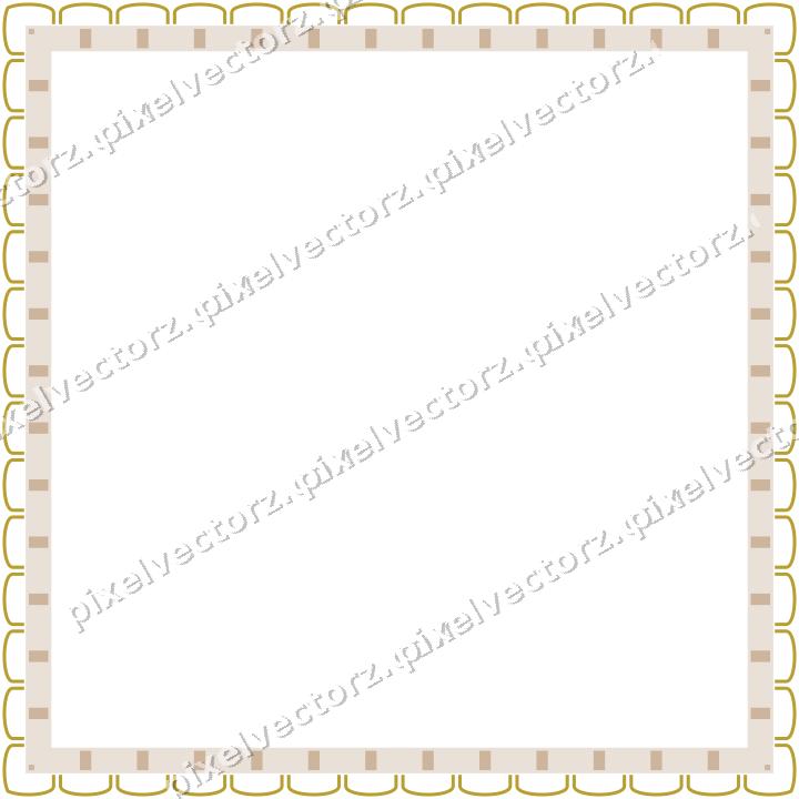 Decorative picture frame border in amber with arcade frieze