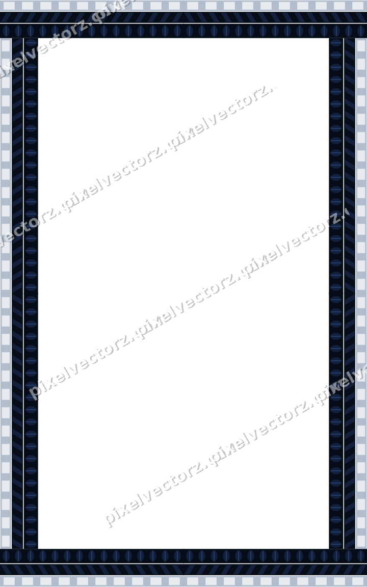 Decorative picture frame border in dark blue with diagonal band