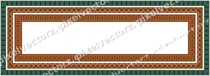 Decorative picture frame border in dark green with guilloche