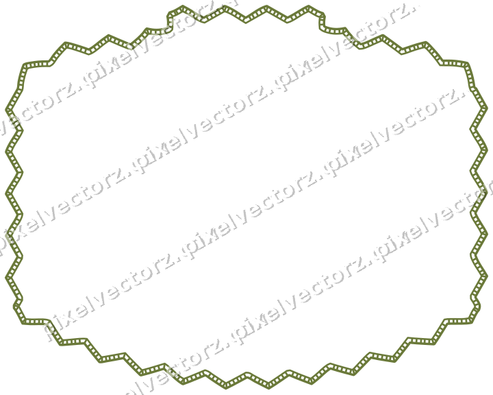 Decorative line art frame in lime and pink with label plaque