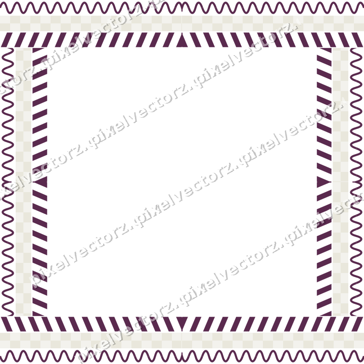 Decorative picture frame border in dark magenta with wave band