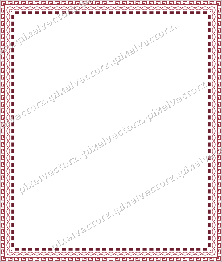 Decorative picture frame border in dark pink and red with guilloche