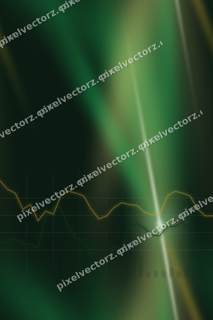 Nahtloser Neon Diagramm Hintergrund in Grün und Bernstein
