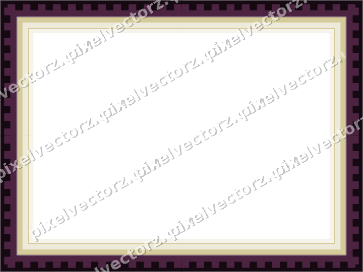 Decorative picture frame border in dark magenta with step band