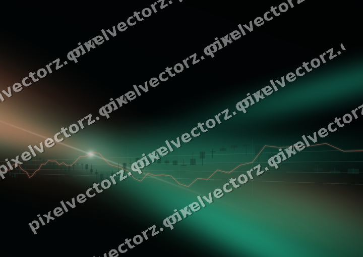 Leuchtender Neon Diagramm Hintergrund in Grün und Orange