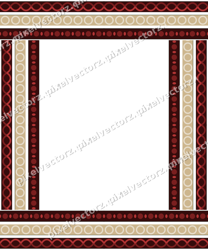 Decorative picture frame border in dark red with guilloche