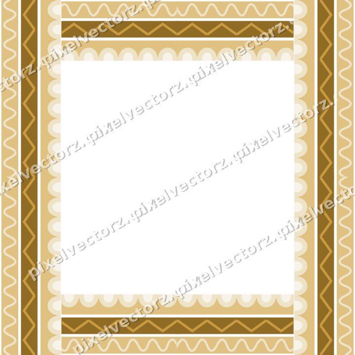 Decorative picture frame border in dark pink and amber with wave band