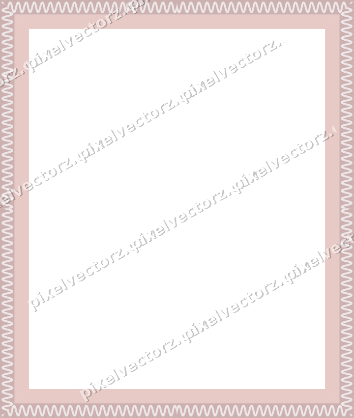 Decorative picture frame border in pale pink with wave band