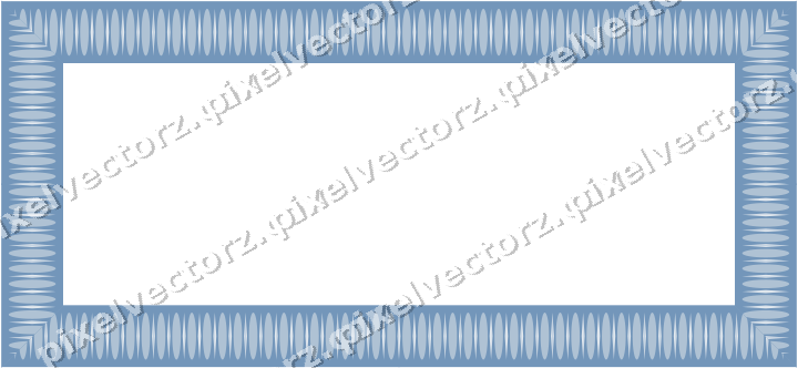 Decorative picture frame border in purple and blue with egg and dart