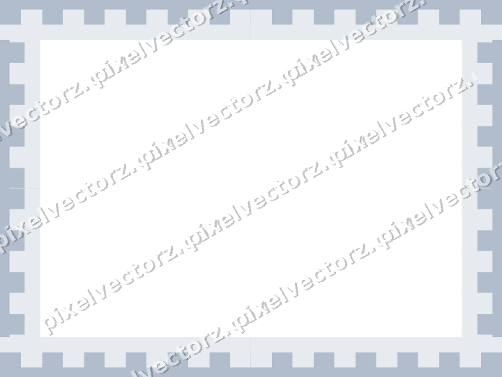 Decorative picture frame border in dark blue and white with step band