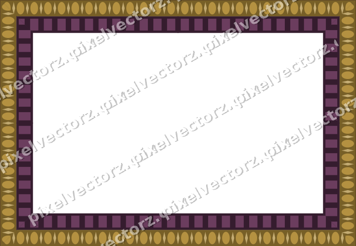 Decorative picture frame border in dark magenta with egg and dart