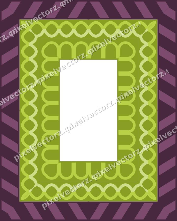 Decorative picture frame border in dark magenta with guilloche
