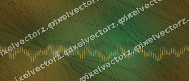 Nahtloser Neon Diagramm Hintergrund in Bernstein und Grün