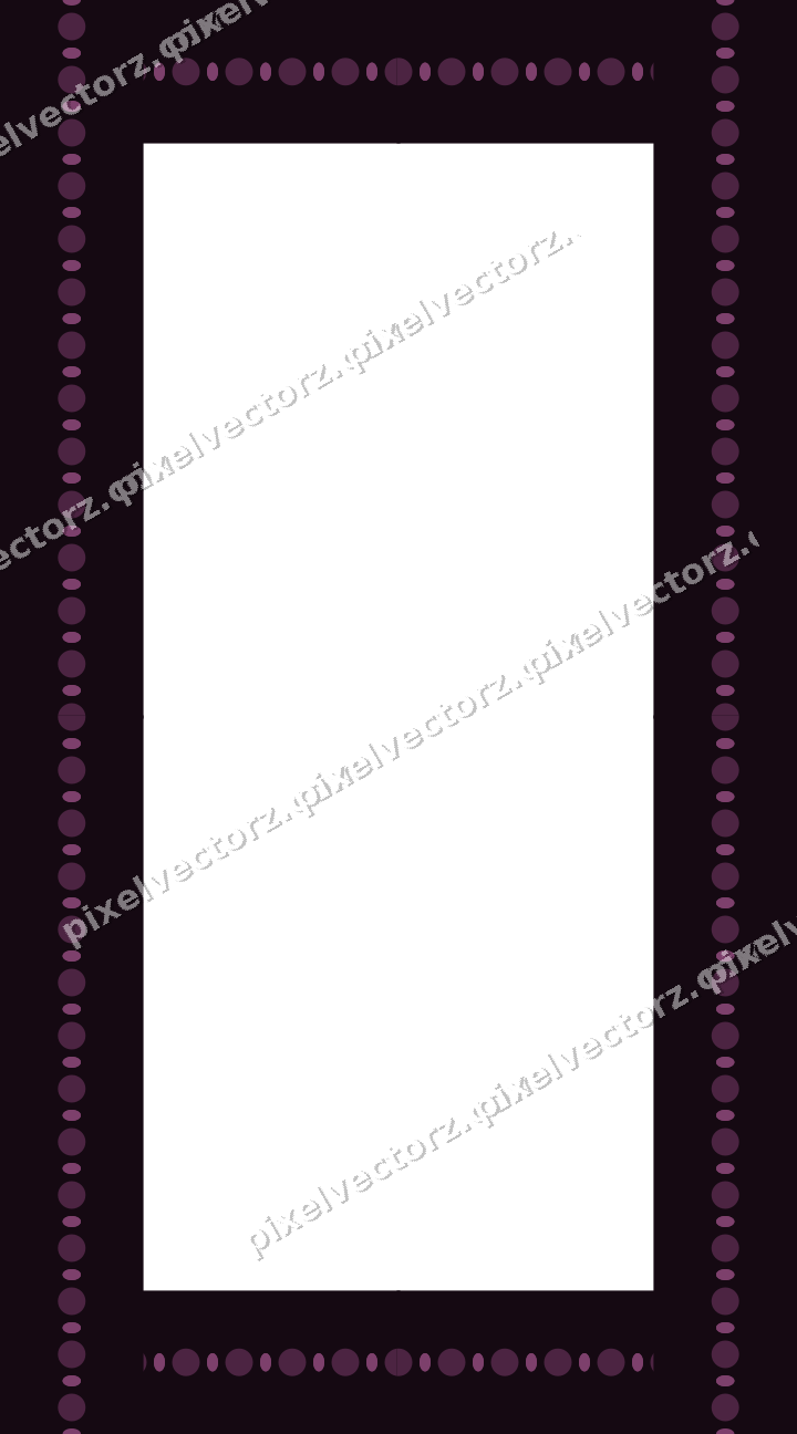 Decorative picture frame border in dark magenta with bead and reel
