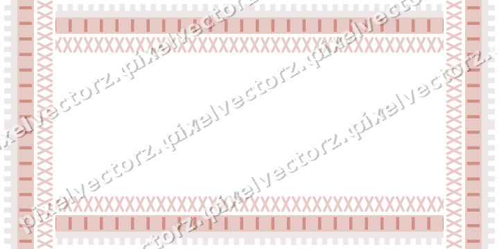 Decorative picture frame border in pale pink with step band