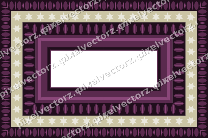 Decorative picture frame border in dark magenta with egg and dart