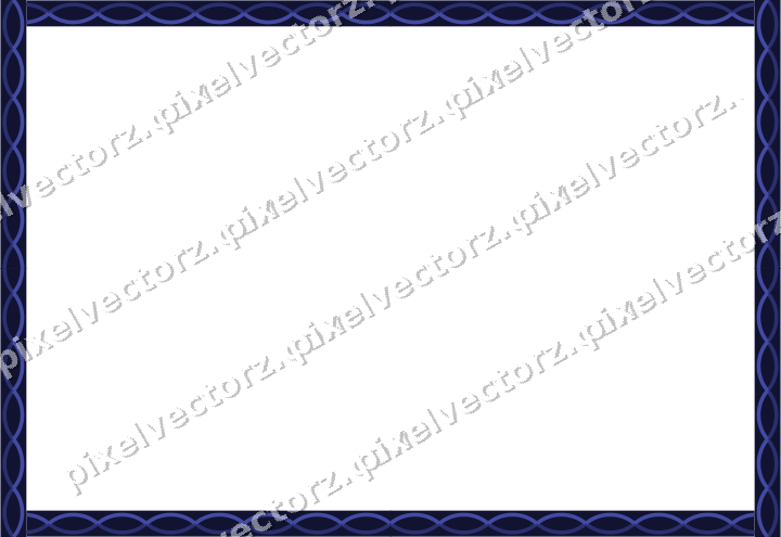 Decorative picture frame border in dark blue and amber with guilloche