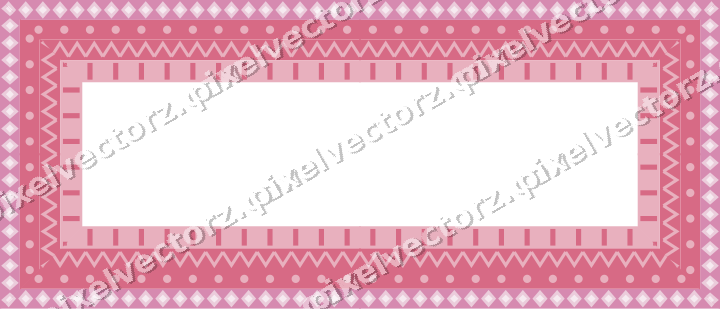 Decorative picture frame border in pale pink with diamond band