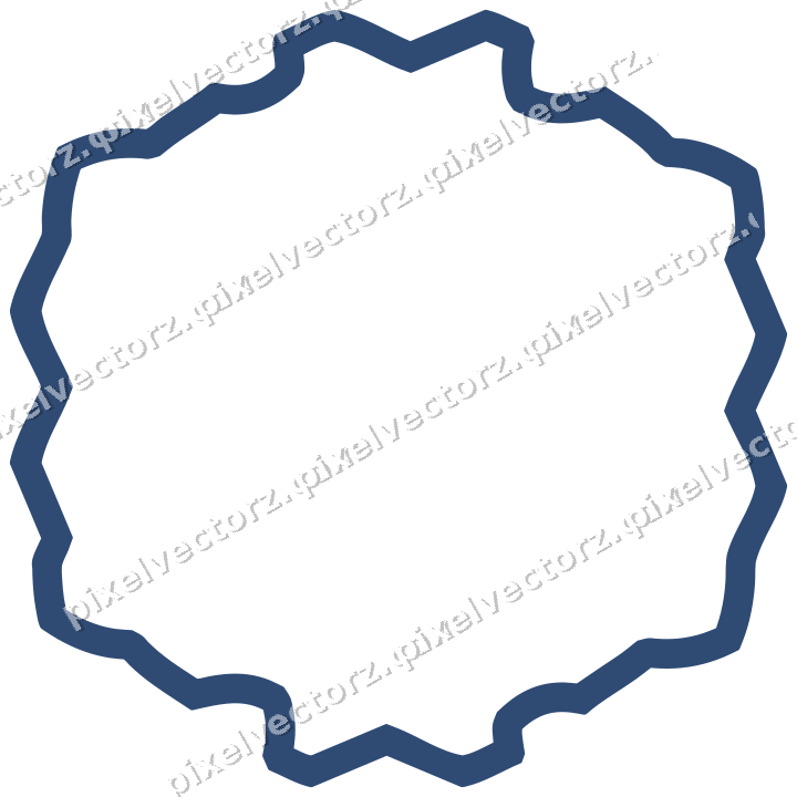 Decorative line art frame in dark blue and amber with label plaque