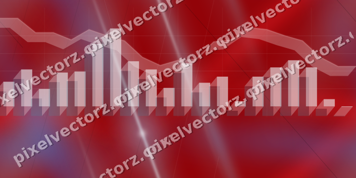 Nahtloser Neon Diagramm Hintergrund in Blau und Rot