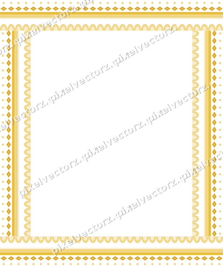 Decorative picture frame border in amber and purple with dot row