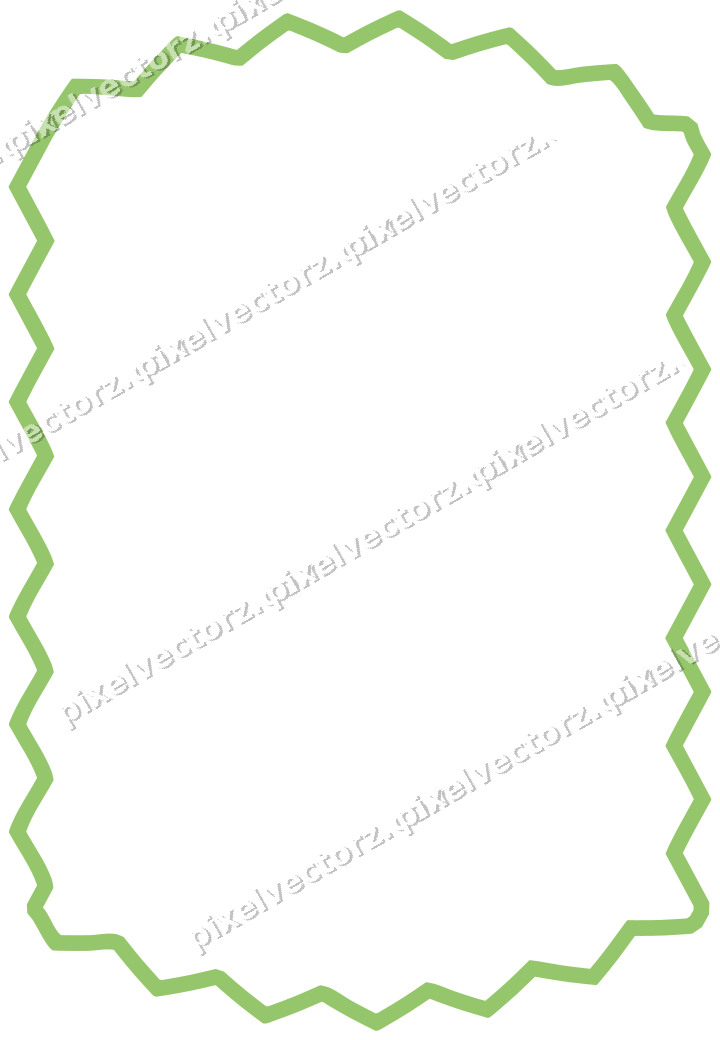 Decorative line art frame in lime and yellow with label plaque
