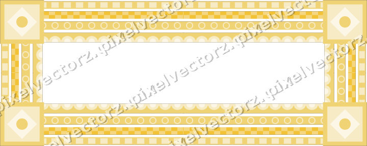Decorative picture frame border in dark blue and amber with dentil