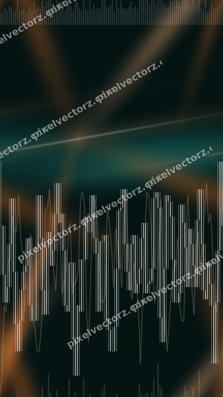 Nahtloser Neon Diagramm Hintergrund in Orange und Petrol