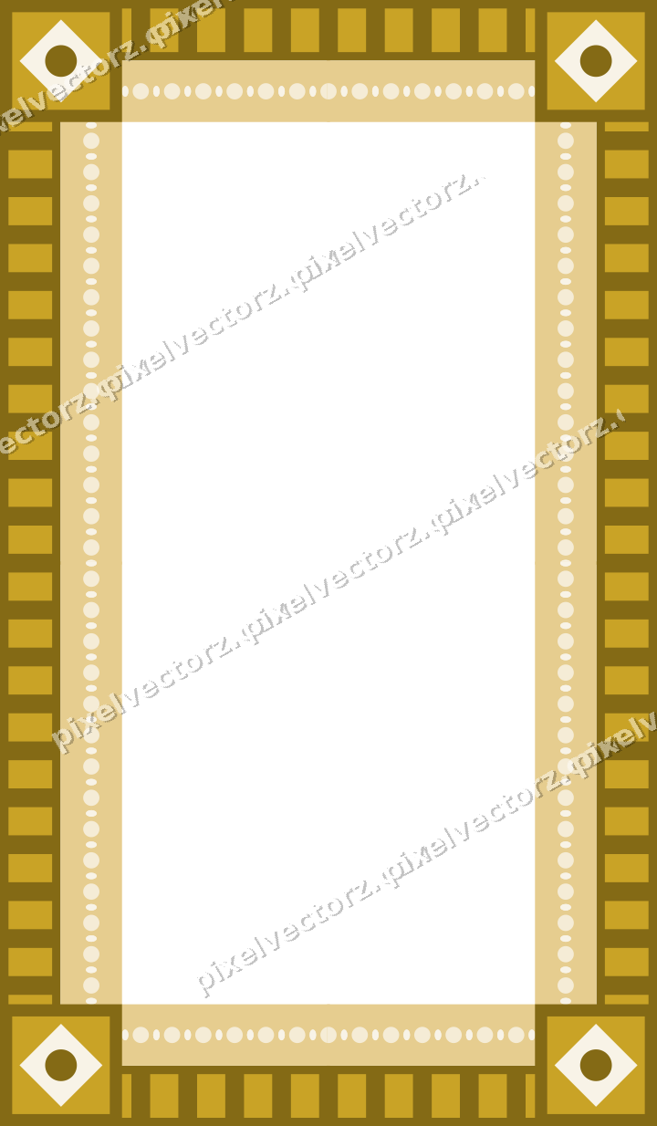 Decorative picture frame border in dark green with bead and reel