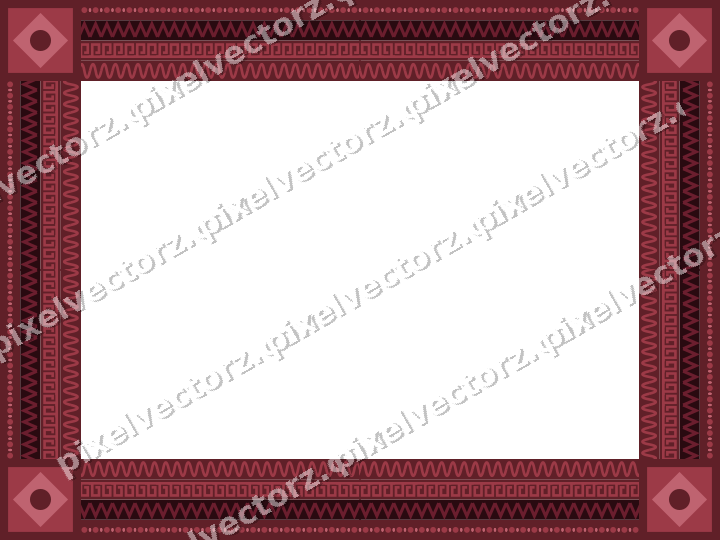 Decorative picture frame border in dark pink with bead and reel