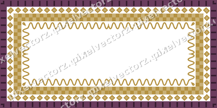 Decorative picture frame border in dark magenta with diamond band
