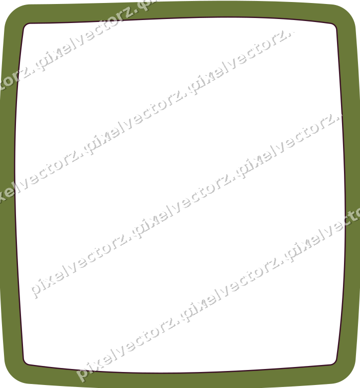 Decorative line art frame in lime and pink with label plaque