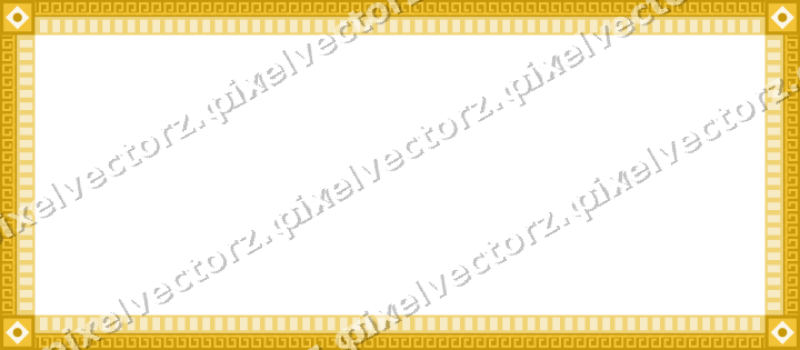 Decorative picture frame border in dark blue and amber with dentil