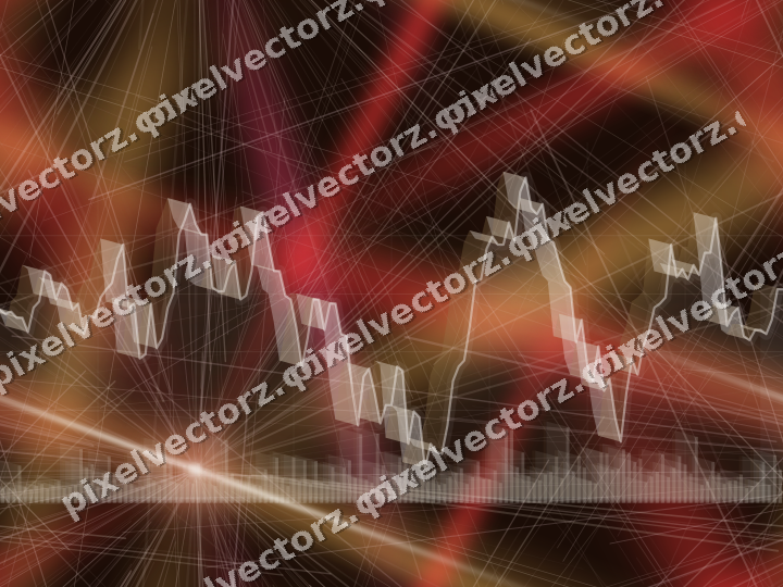 Nahtloser Neon Diagramm Hintergrund in Rot und Orange